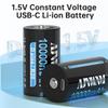 10000mAh 1.5V D-size Battery Type - C USB Rechargeable Li-ion Lipo LR20 Gas Furnace Boiler Water Heater