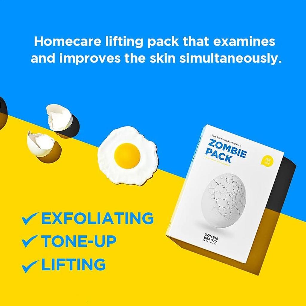 SKIN1004 Zombie Pack Activator Kit, Egg White Albumin, Exfoliate Dead Skin Cells, Brighten Dull Complexion, Korean Cosmetics, Korean Skincare