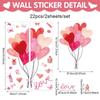 Valentine'S Day Rose Wall Sticker Vine Fence Butterfly Removable Stickers Pvc Self-Adhesive Party Atmosphere Decorative Decals