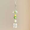 Jellyfish Star Lucky Leaf Wind Chime Keychain & Phone Lanyard Pendant