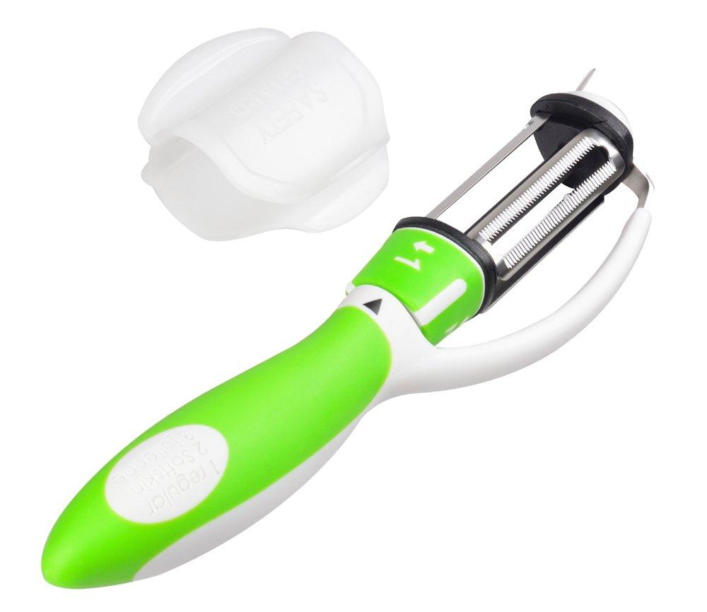 Pearl Metal Convenient Gadgets Vertical Rotating Peeler 3-Way C-3801