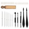 Sketching & Blending Tools Set: Blending Stumps, Sponge Ball, and Tortillon Paper