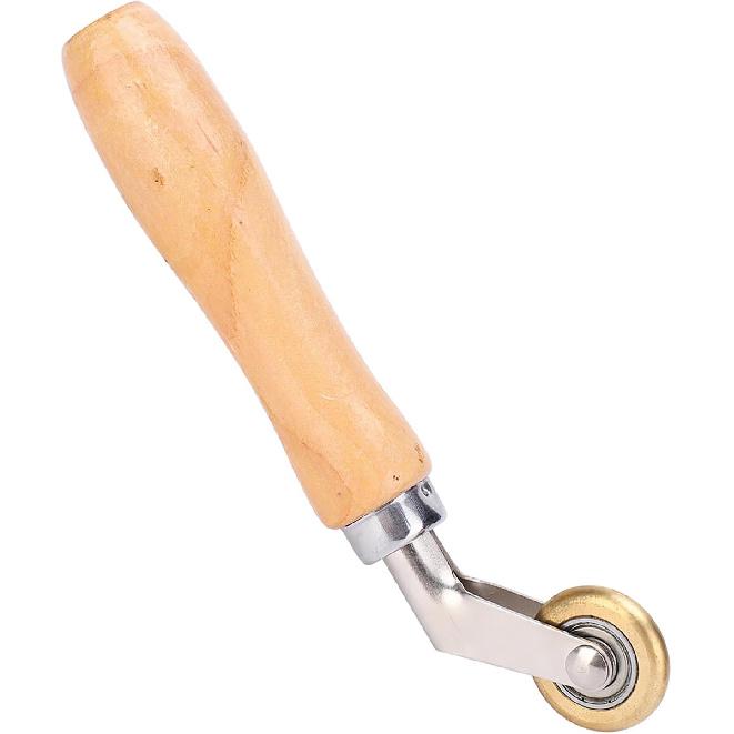 Ejoyous Welding Handheld Roller, Brass Seam Roller Tool, Membrane Material Corner Seam Press Wheel for Membrane Seams, Overlap Welding