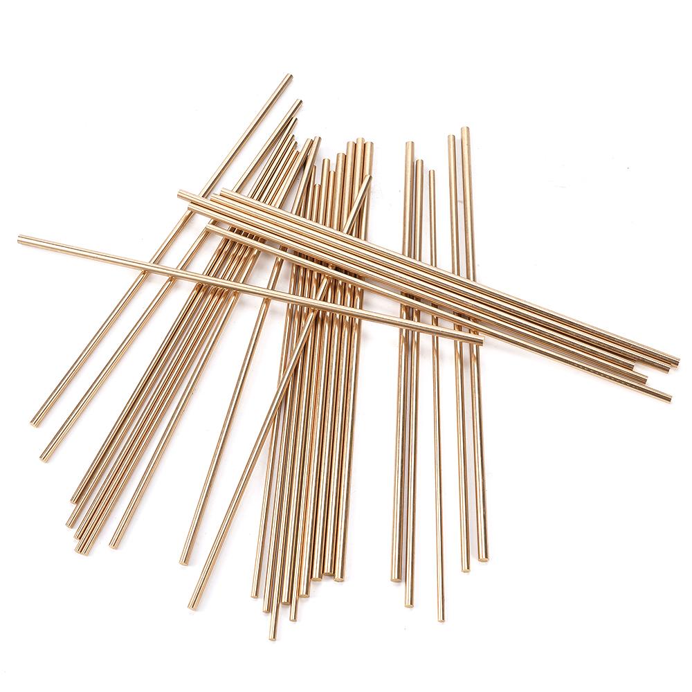 Barre di rame da 4mm/5mm/6mm aste tonde ottone massiccio ad alta precisione per progetto fai da te manico di attrezzo modellismo lavorazione hardware