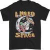 Funny Alien I Need Space Retro Graphic Tee Vintage Unisex T-Shirt