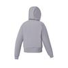 FILA Fitness Classic Simple Sports Training Casual Comfortable Versatile Hooded Knit Loose Zipper Sweatshirt Jacket Women tops A11W621508FGY