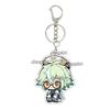 Hot Anime Game  Kamisato Ayaka Arlecchino Navia Anime Cartoon Cute Acrylic Model Double-sided Printing Keychain Keyring Pendant