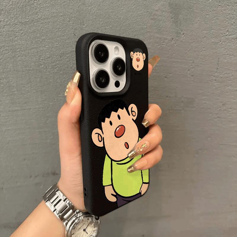 

The Cartoon Red-nosed Chubby Tiger Is Suitable for Apple 15promax Phone Cases and IPhone16pro with Lychee Texture iPhone X