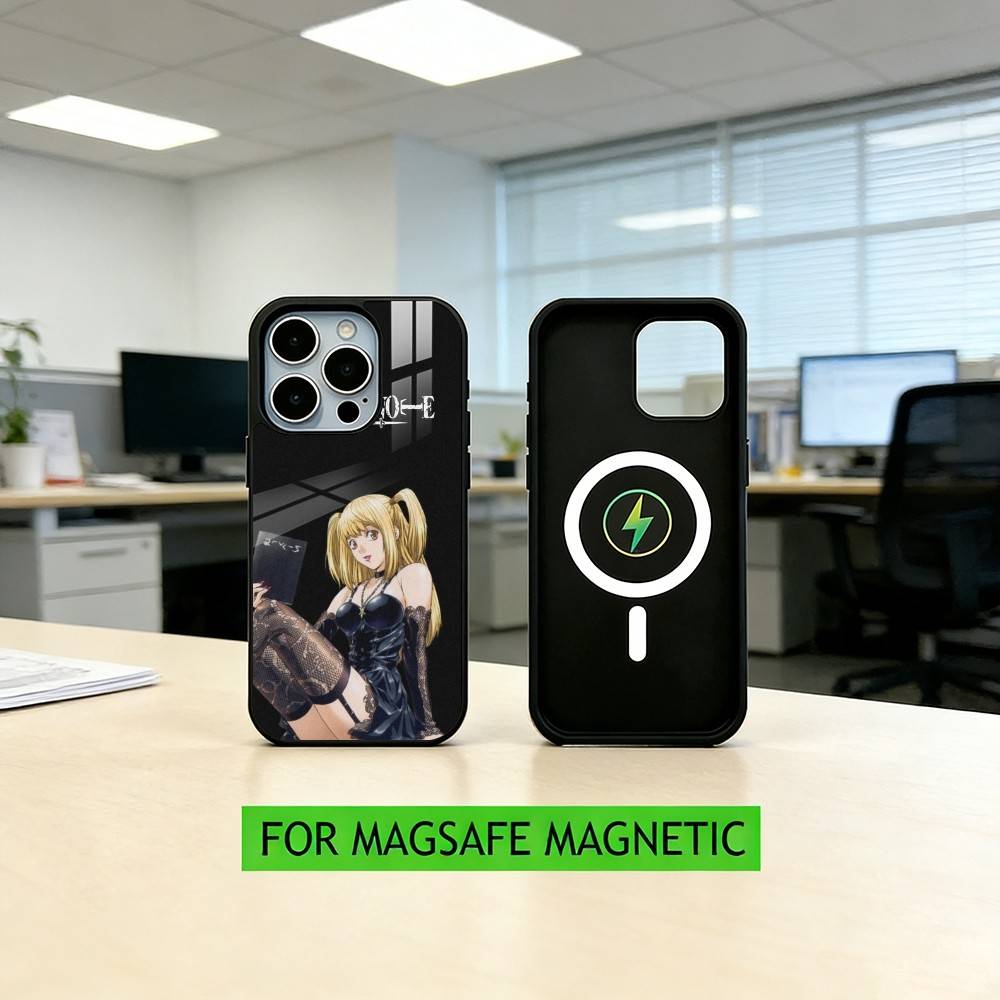 D-Death N-Note Misa Phone Case For iPhone17,16,15,14,13,12,11 Plus,Pro Magnetic For Magsafe Wireless Charging