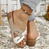 Summer Women Wedge Sandals Premium Orthopedic Open Toe Sandals Vintage Anti-slip Leather Casual National Style Shoes for Women