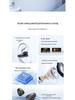 M67 True Wireless Clip-On Bluetooth Earbuds with Ultra-Long Battery Life, Charging Case, and Digital Display