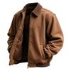 Men's Solid Color Pocket Zipper Jacket Men's Sports Large Size Casual Jacket