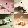 Cute Round Humidifier Aromatherapy Machine with LED Light Long-lasting Fragrance Aroma Diffuser Essential Oi Home Desktop Decor