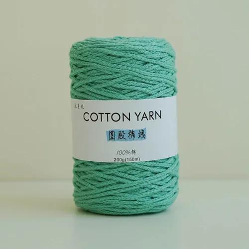 200g Round Strand Cotton Yarn, 100% Pure Cotton Rope Core Yarn, Hand Woven DIY Cushion, Bag, Tapestry, Cotton Yarn 3mm