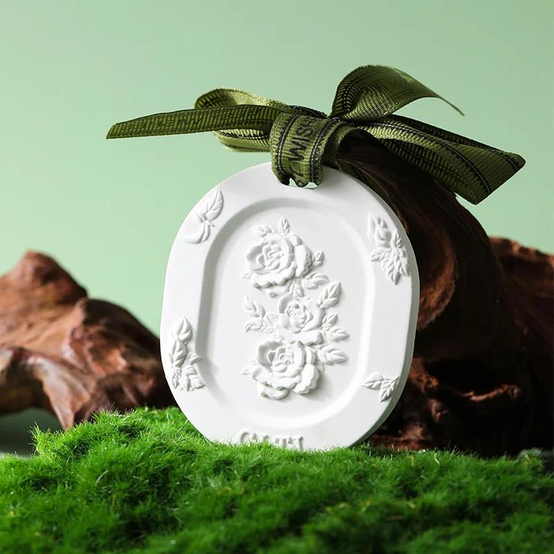Lasting Aroma Aromatherapy Light Luxury Ancient Home Perfume Diffuser Stone Tablet Plaster Car Fragrance Pendant