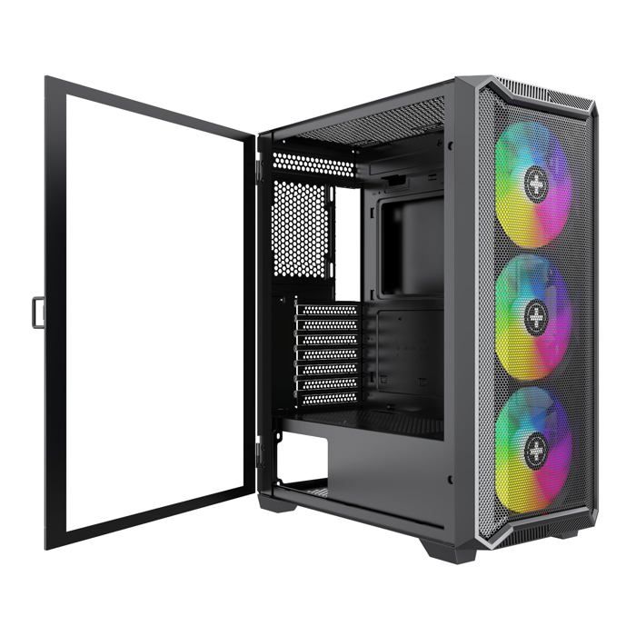 Boîtier pc - xilence - x613 xilent blade ii - argb - mesh - verre trempé