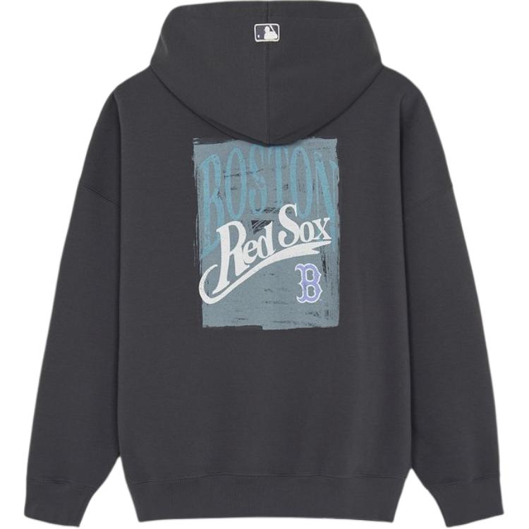 MLB Boston Red Sox Printed Loose Fit Hoodie Unisex Hoodies 3AHDV0361-43CGD