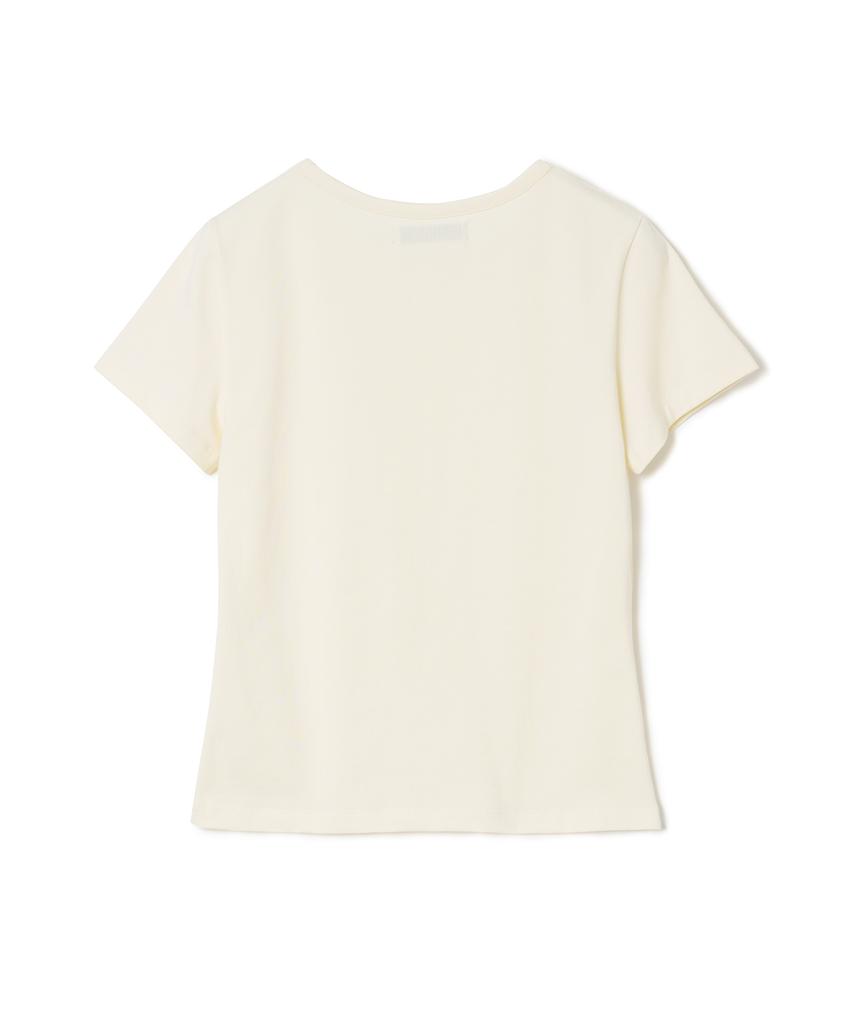 MILLO WOMEN Motif Short Sleeve T-Shirt [Pale Yellow]