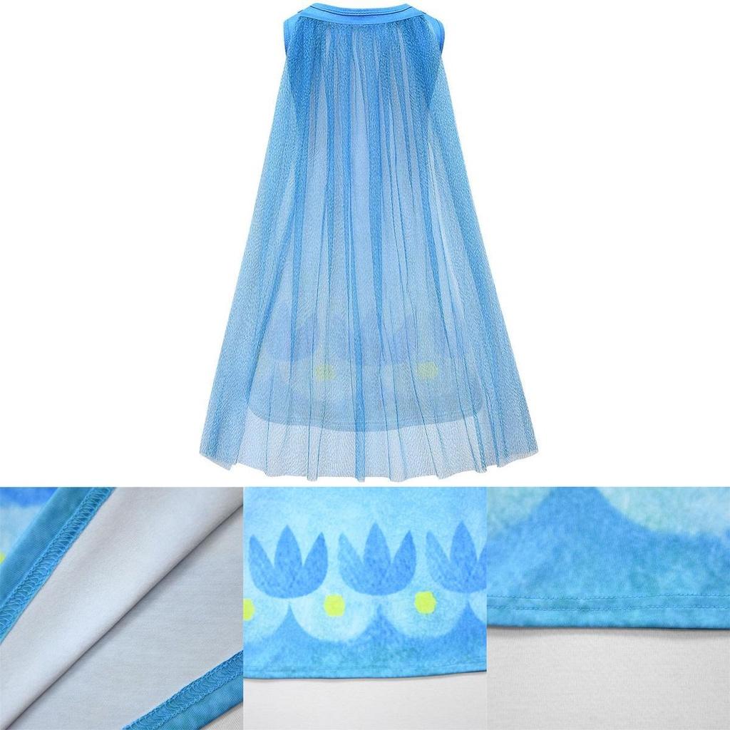 Enchanting Kids Girl Trolls2 Poppy Dress-up Cosplay Costume With Comfortable Cape