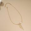 Fashion 2023 Elegant Tassel Shell Pendant Necklace For Women With Stylish Geometric Design