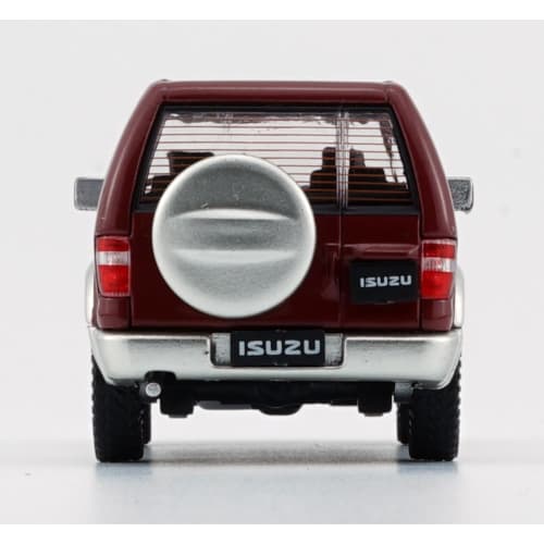 BM CREATIONS 1/64 Scale Isuzu Bighorn 1998-2002 Dark Red RHD Finished Product