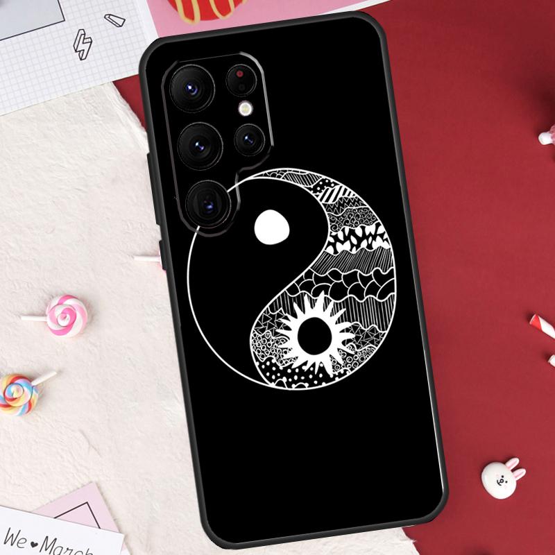 Eight Diagrams Taiji Yin Yang Case For Samsung Galaxy S25 FE S23 FE S20 S21 S22 S24 S25 S26 Ultra S10 S25 Plus Cover Shell