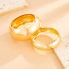 IngeSight.Z Punk Exaggerated Smooth Heavy Metal Chunky Bangle Women Hip Hop Gold Color Round Arm Bracelet Steampunk Jewelry 2026