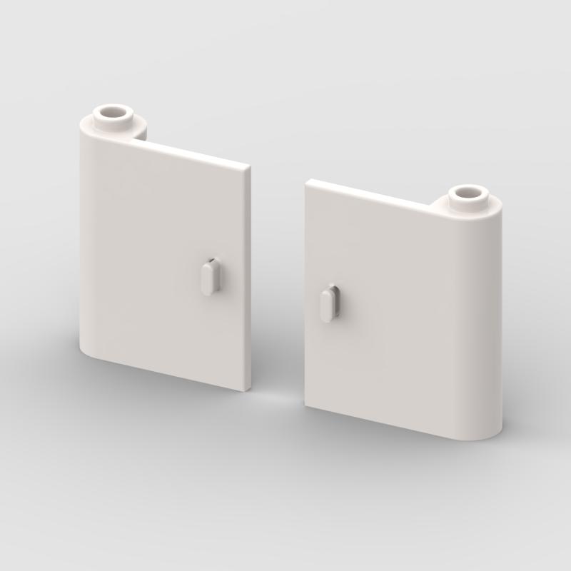 

60658 60657 10pcs * Door W/Knob Hinge 1X3X3* DIY enlighten block bricks,Compatible With Assembles Particles белый