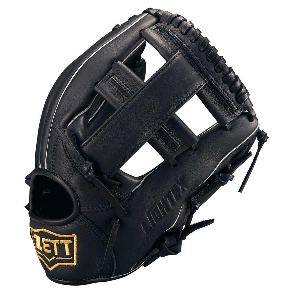 ZETT Litex Black BSGB3920L Baseball/Softball Glove, Right-Handed Throw, (1900),