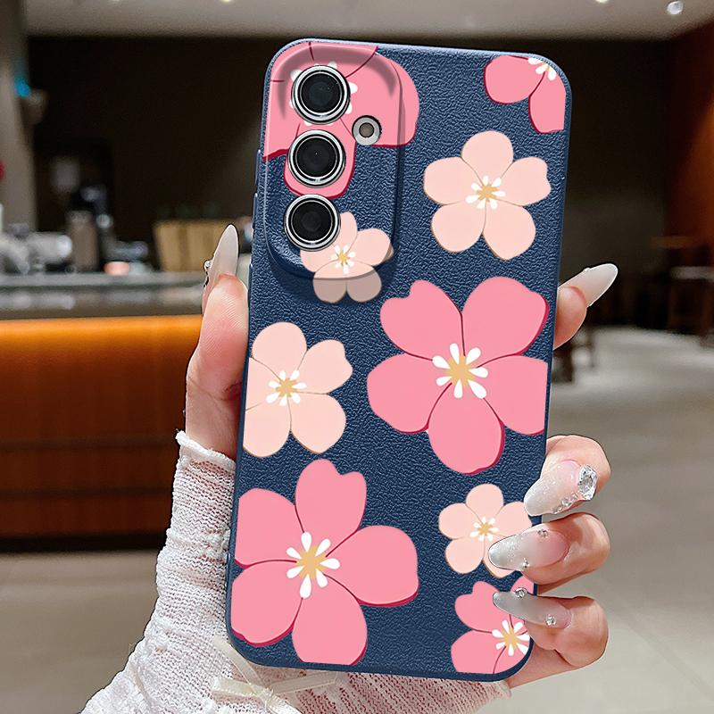 Fresh Style Cherry Blossom Case For Samsung Galaxy A57 A37 A17 A56 A36 A26 A16 A55 A35 A25 A15 A54 5G S21 FE S22 S23 S24 Plus S25 Edge S26 Ultra