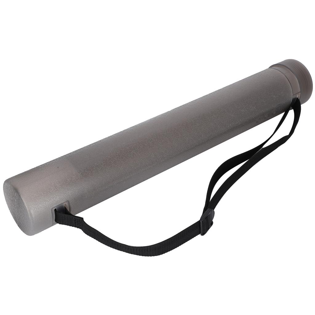 Tub de pictură din plastic circular pentru depozitarea desenului, telescopic, textură mată, consumabile de artă, gri închis