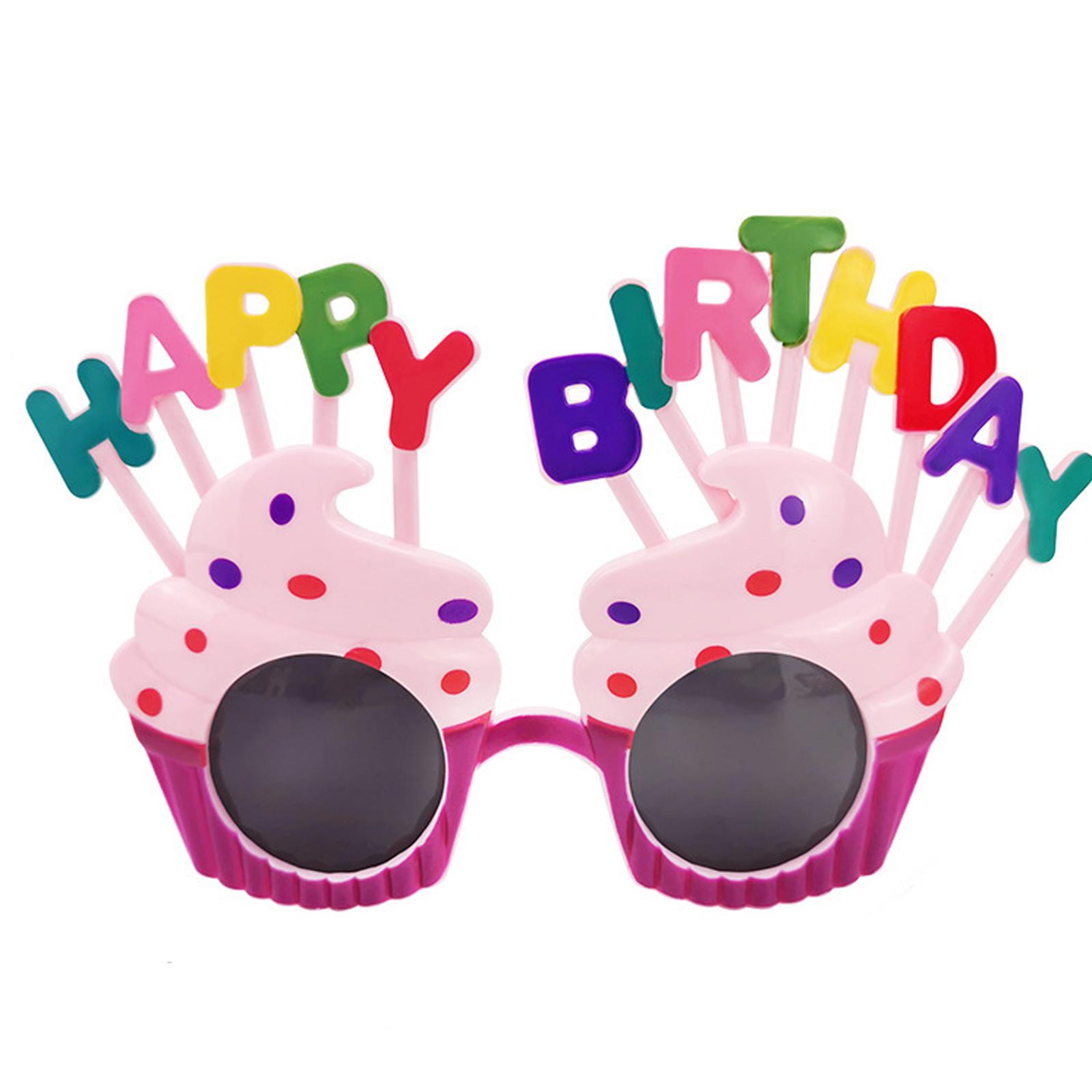 

Удобные праздничные очки на тему торта для празднования дня рождения и торжественных мероприятий с легким дизайном 4