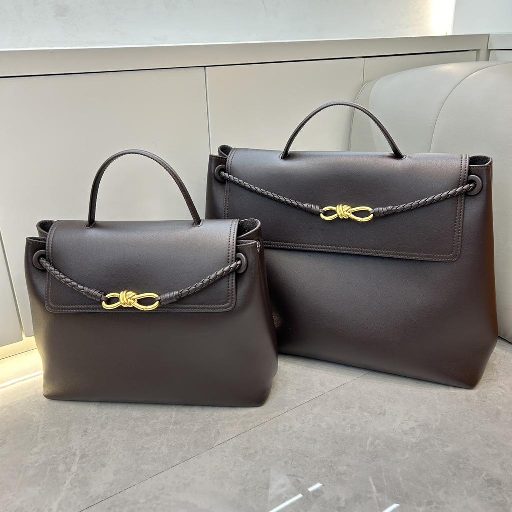 Leather handbag bag old money high-end women's bag