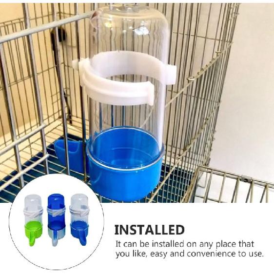6pcs Automatic Drinking Fountain No Parrot Feeder Cockatoo Water Dispenser Automatic Parrot Water Feeders Bird Automatic Water Feeder Raised Dog Long