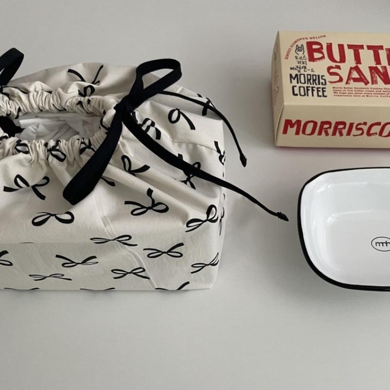 Bow Tie, Drawstring Bag, Drawstring Pocket, Large Capacity, Storage Bag, Home Decoration, Fabric Tissue Box