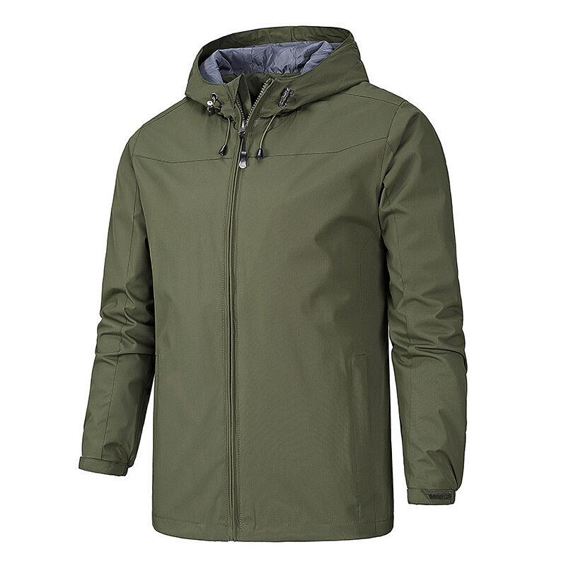 Casual Solid Color Jacket Men's Windproof and Waterproof Thin Jacket Jacket Outdoor Sportswear