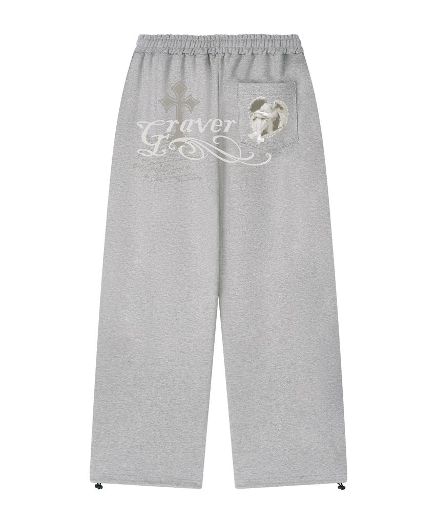 GRAVER [Unisex] Dontcry Training Wide Pants_2 Colors