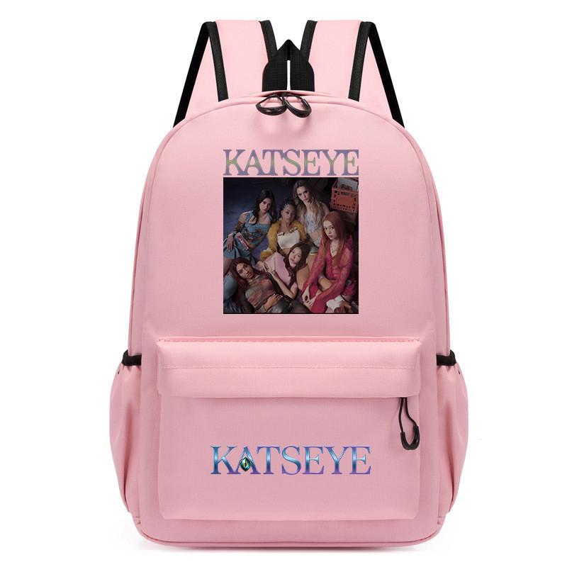 60123-15 Popstars KATSEYE Bedruckter Rucksack Schüler Schule Wasserdichte Tasche
