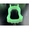 5pcs Halloween Vampire Glow Fangs Day And Night Color Luminous Fake Teeth Scary Party Cosplay Decorations For Adults