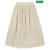 Benetton Gelochter bestickter Rock 3s 46azd001j