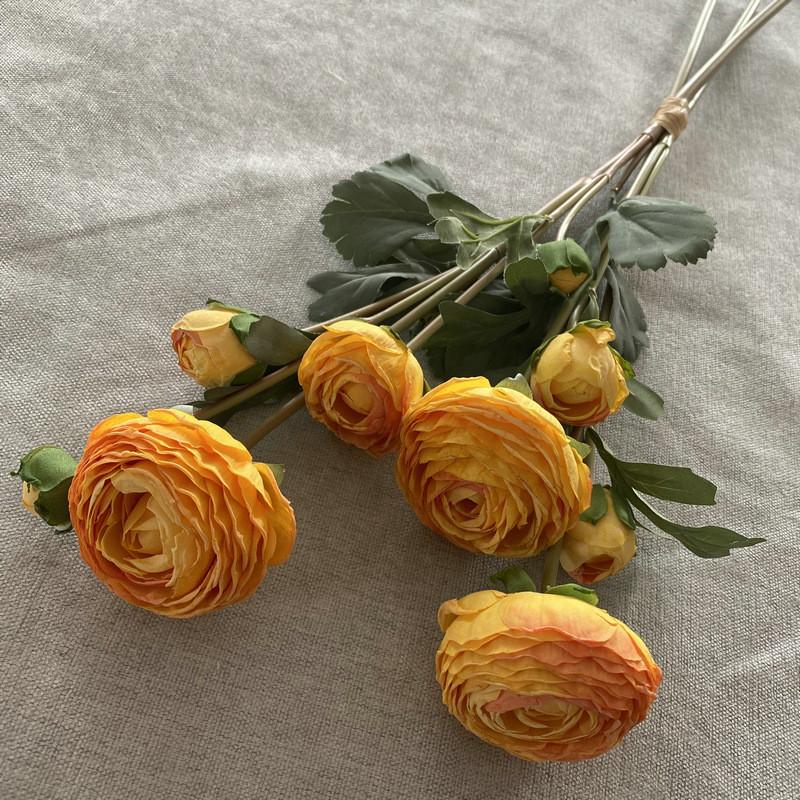 Silk Realistic Lotus Bouquet For Wedding Home Office Flower Decoration Gift