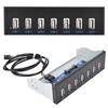 USB Hub Box Panel 7 Port USB2.0 Lossless Data Transmission USB Hub Drive Panel