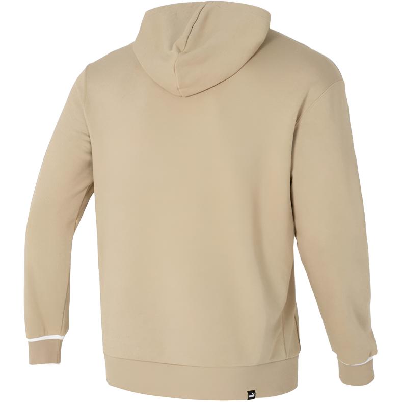 Puma Lettered Hooded Casual Long Sleeve Sweatshirt Men Sweatshirt Khaki 681253-83
