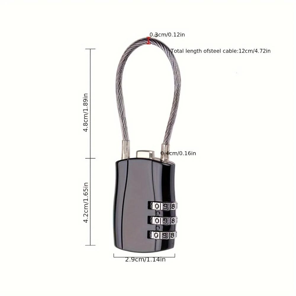 Luggage Travel Lock, School Gym Storage Cabinet Luggage Lock, File Cabinet Tool Box Case Password Lock