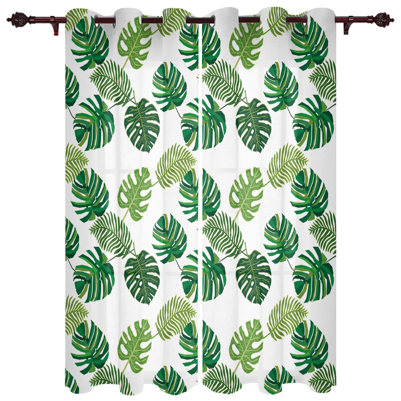 Летние зеленые тропические растения с пальмовыми листьями — фото 8