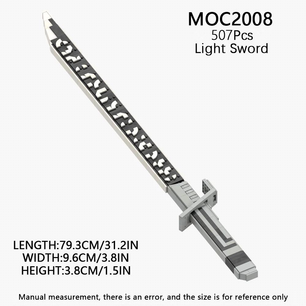 MOOXI Lightsaber MOC Bricks Set Dueling Blaster Laser Movie Space Wars Light Sword Hilt DIY Building Block Weapon Kids Toys Gift