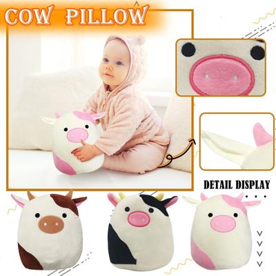 Plush  Toy Cute Soft Cow Stuffed Animals Great Gift For Kids Birthdays Christmas
