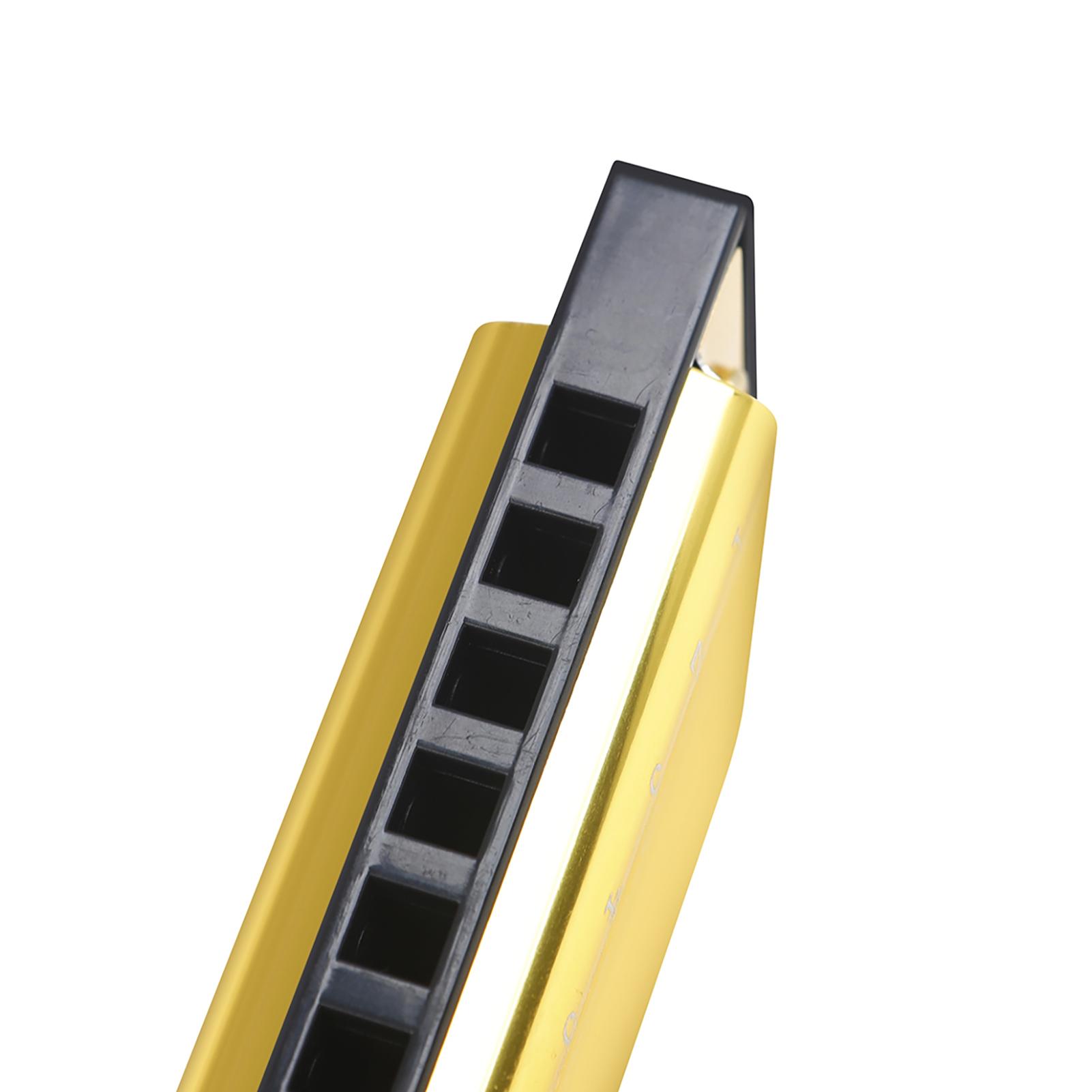 

IRIN 10-луночная губная гармошка тональность C 20 тонов музыкальный подарок с футляром для хранения для начинающего студента жёлтый