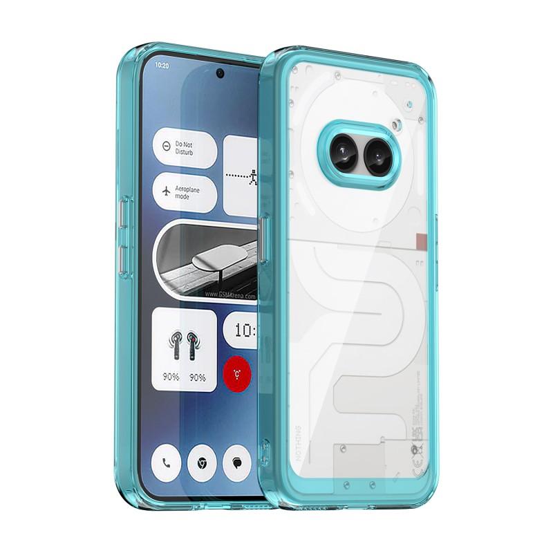 For Nothing Phone (2a) Phone Case WANLONFENG XC Series TPU Acrylic Cover with Tempered Glass (Big Lens Hole)