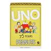 Mattel Game Uno Peanuts Party Goods Card 112 Cards 2-10 Players Ages 7 Up Yellow JFP04